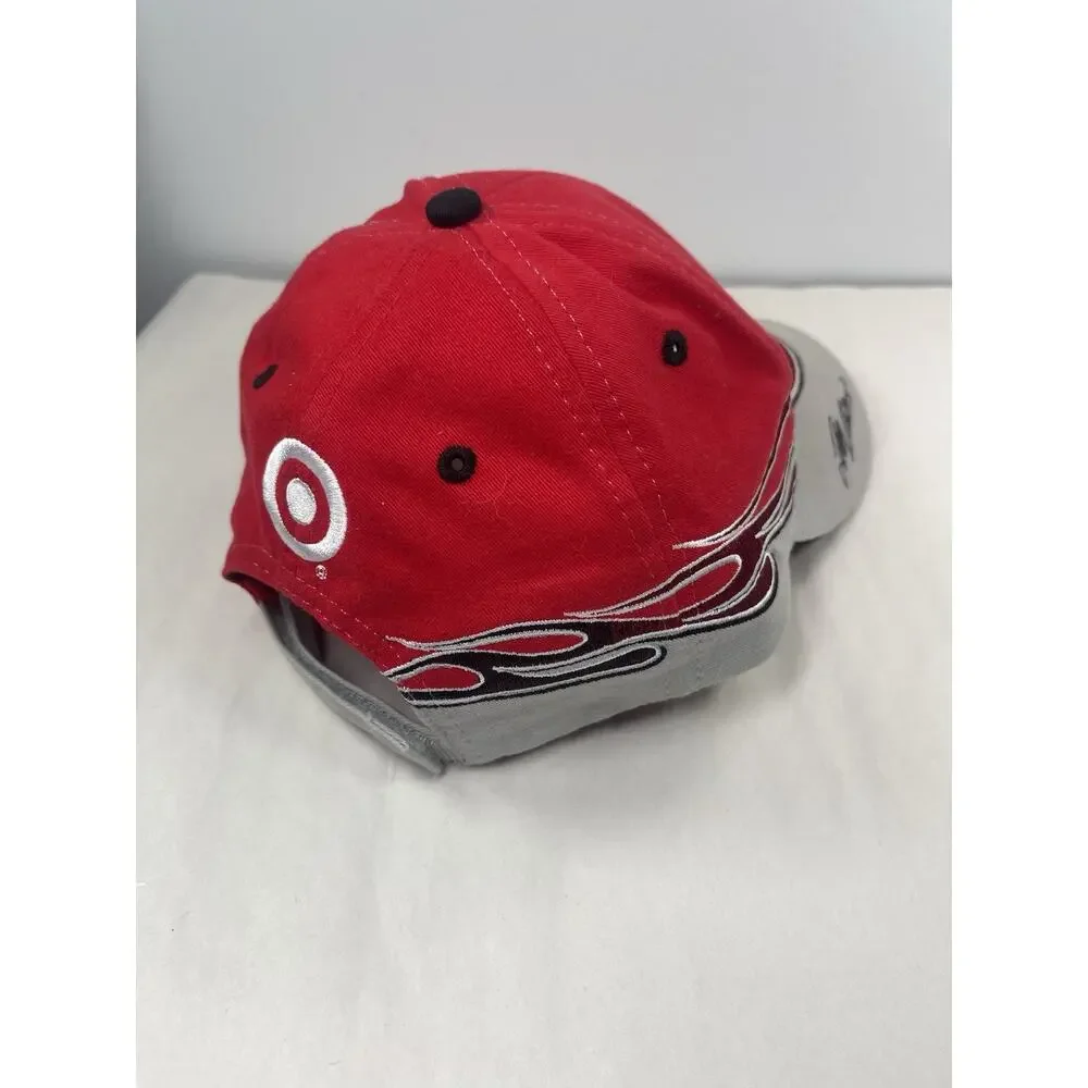 Vintage NASCAR #42 Target Chip Ganassi Racing Adjustable Hat Cap Flames - Picture 4 of 9